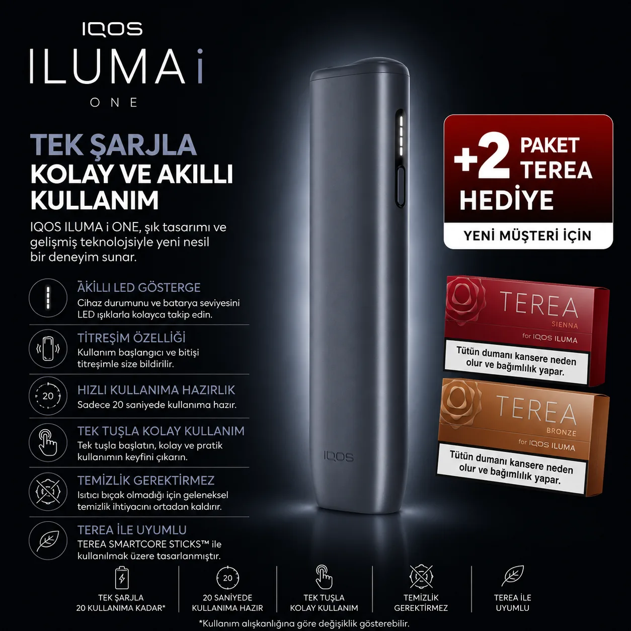 IQOS ILUMA i ONE – Gece Yarısı Siyah